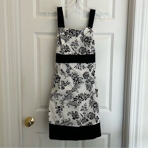 Pulse Black and White Floral Mini Dress